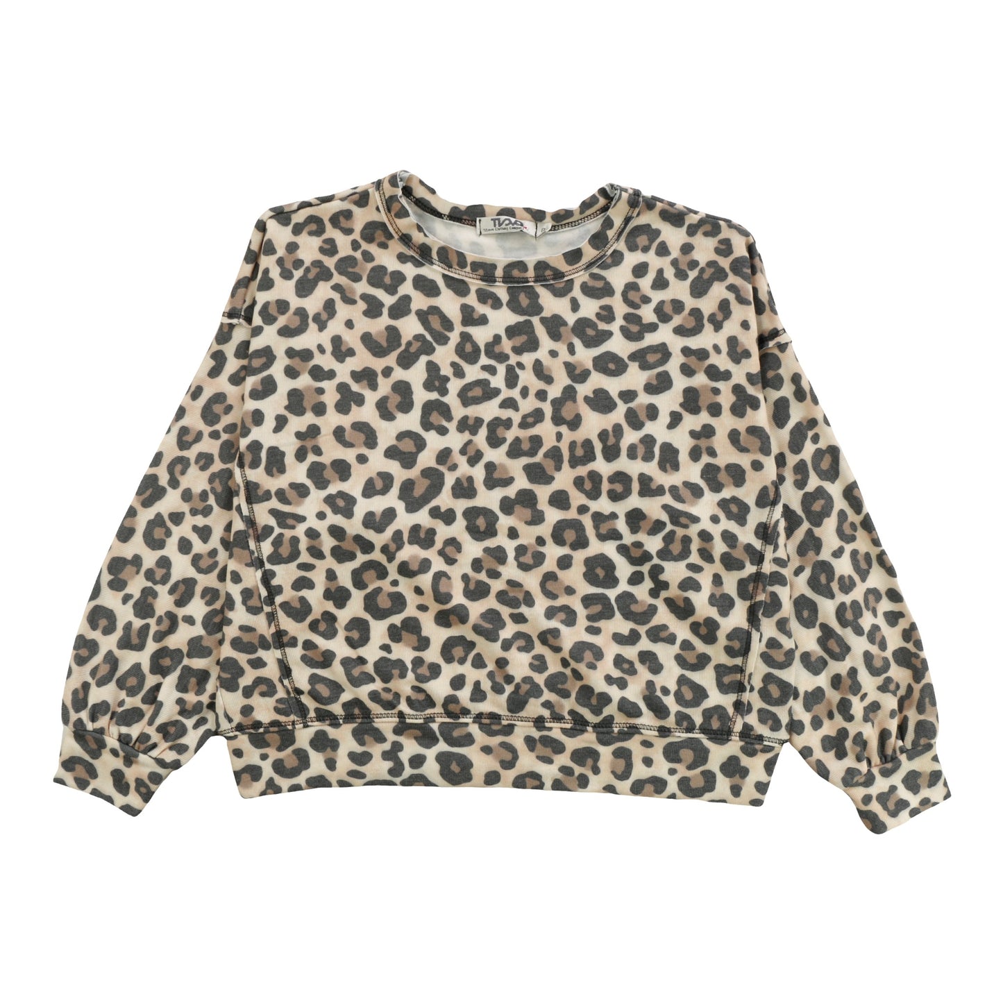 Dolman Sweater Top (Leopard Pattern)