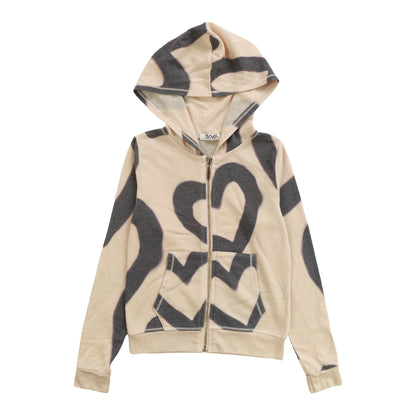 Heather Hooded Jacket (Large Heart Outlines Pattern)