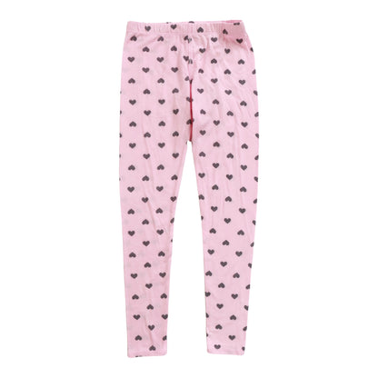 Leggings (Mini Black Hearts Pattern)
