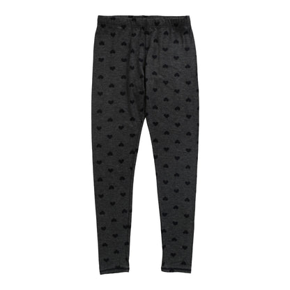 Leggings (Mini Black Hearts Pattern)