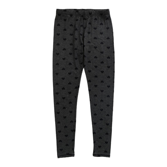Leggings (Mini Black Hearts Pattern)
