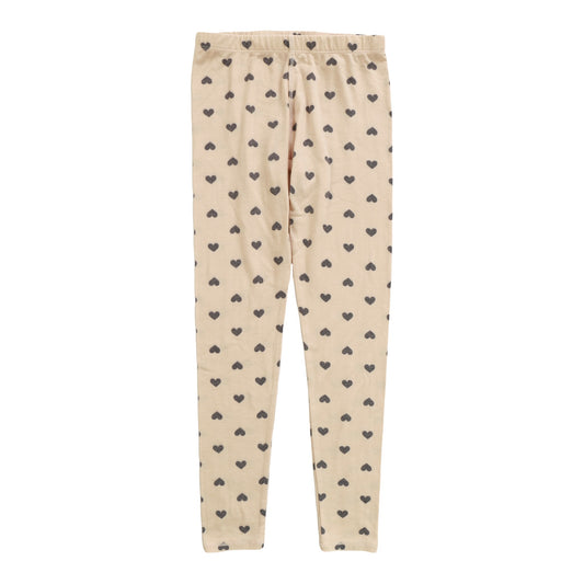 Leggings (Mini Black Hearts Pattern)