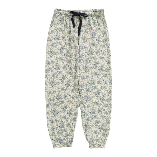 Heather Athletic Pants (Petite Blue Florals Pattern)