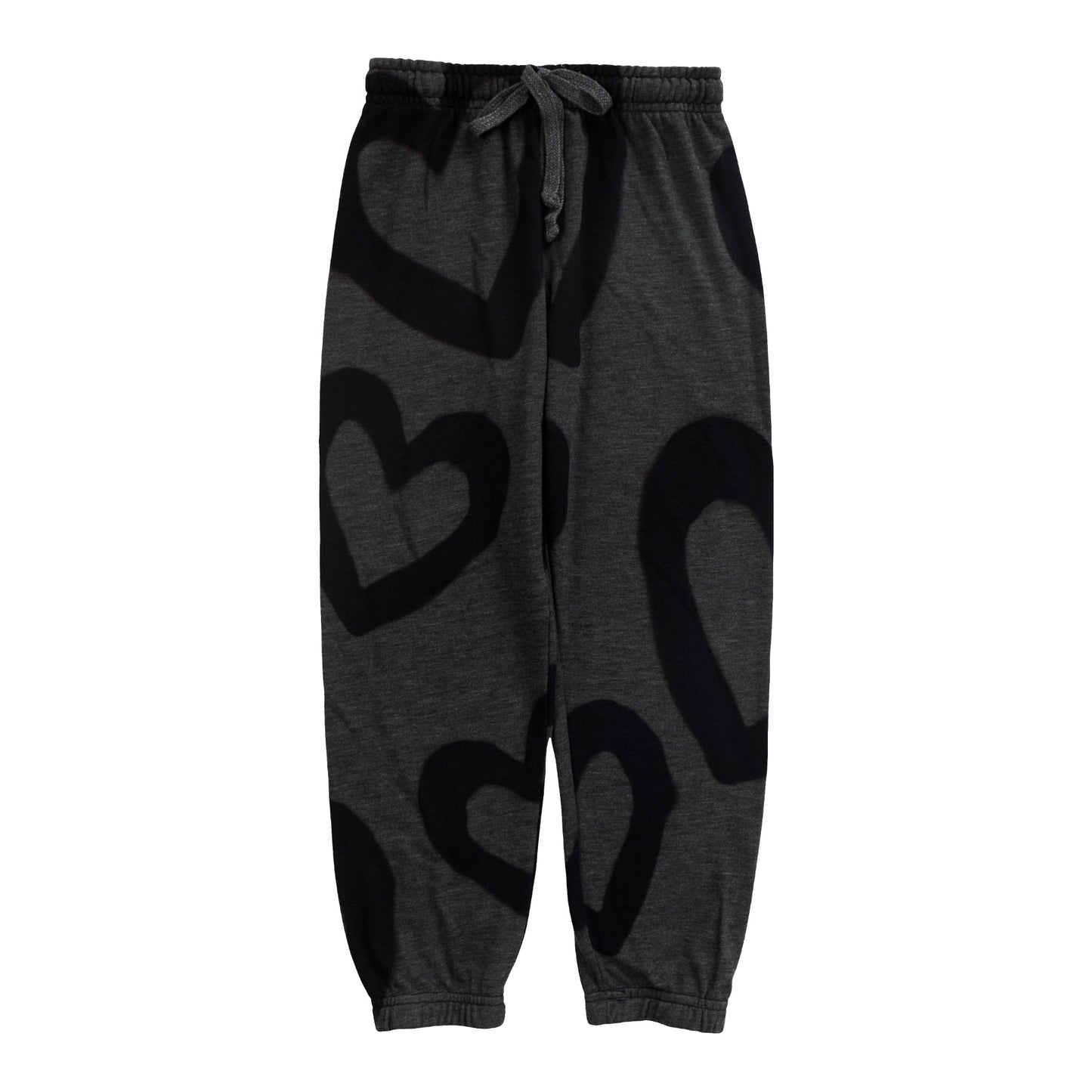 Heather Athletic Pants (Large Heart Outlines Pattern)