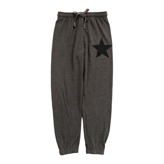 Heather Athletic Pants (Black Star Print)