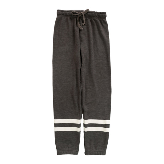 Heather Sweatpants (Two White Stripes)
