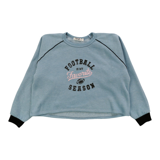 Raglan Long-Sleeve with Piping ("FOOTBALL IS MY FAVORITE SEASON")