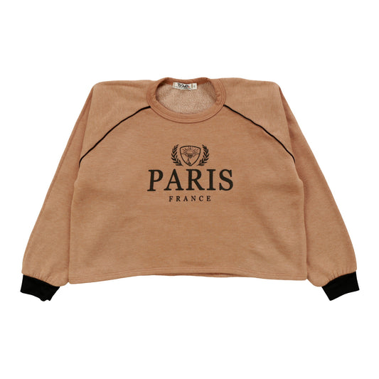 Raglan Long-Sleeve with Piping ("PARIS FRANCE")