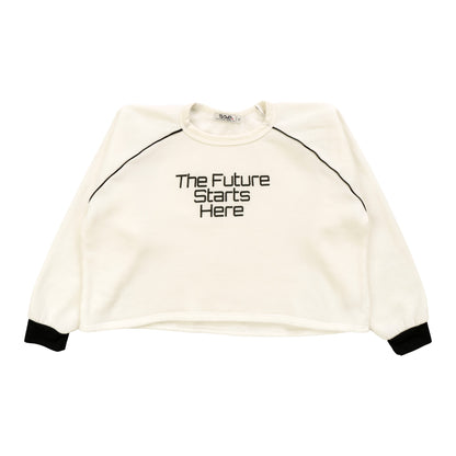 Raglan Long-Sleeve with Piping ("The Future Stars Here")