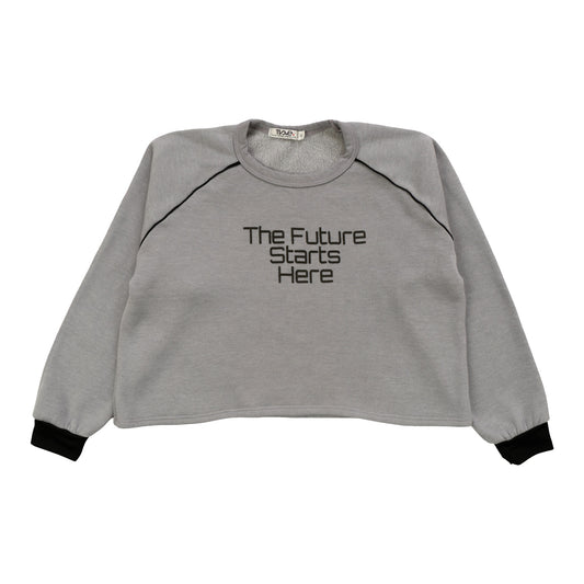 Raglan Long-Sleeve with Piping ("The Future Stars Here")