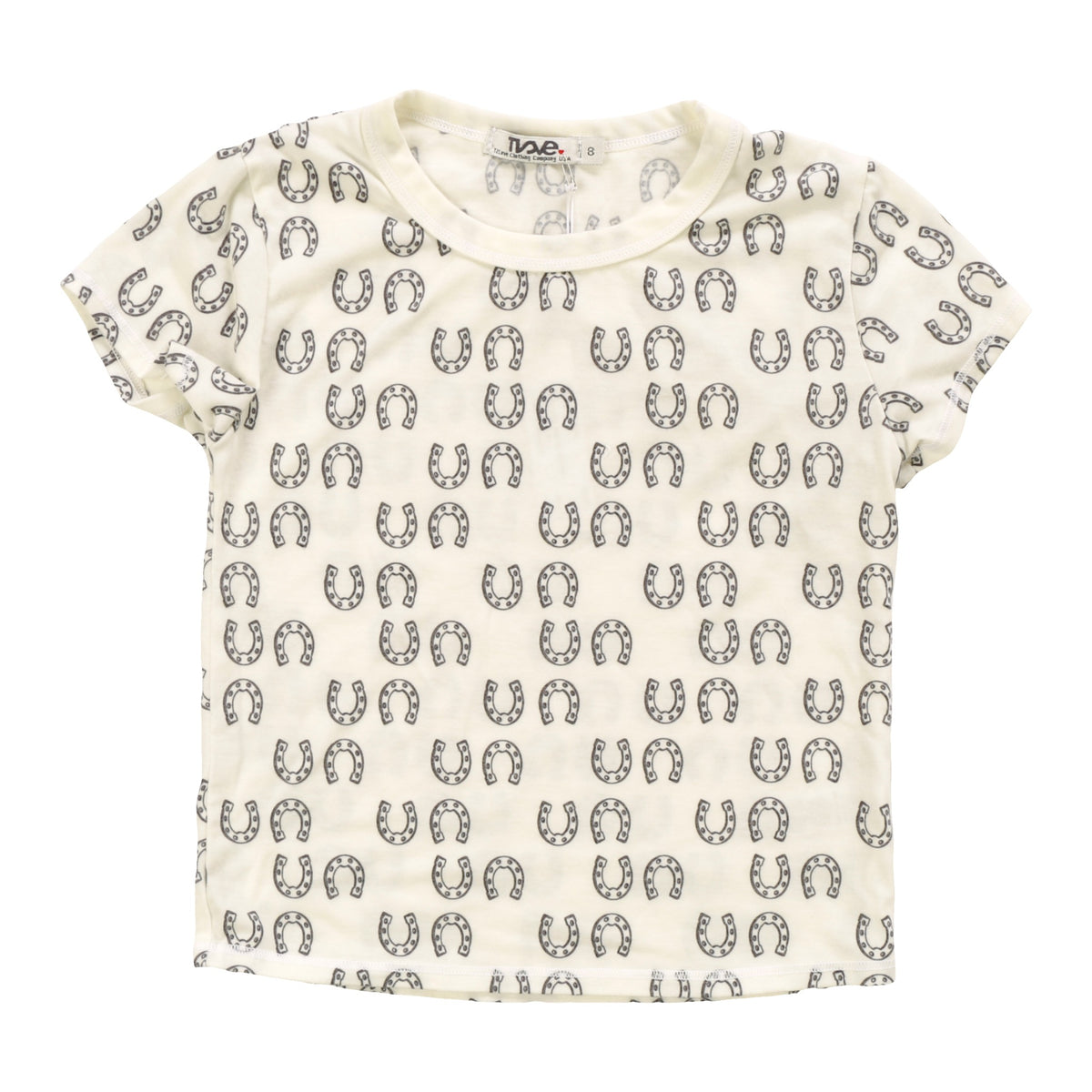 Signature Cap Sleeve Tee (Horseshoe Pattern)