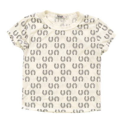 Signature Cap Sleeve Tee (Horseshoe Pattern)