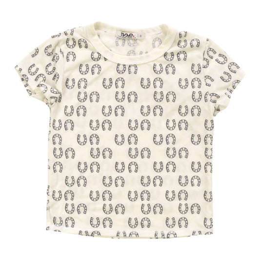 Signature Cap Sleeve Tee (Horseshoe Pattern)