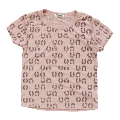 Signature Cap Sleeve Tee (Horseshoe Pattern)