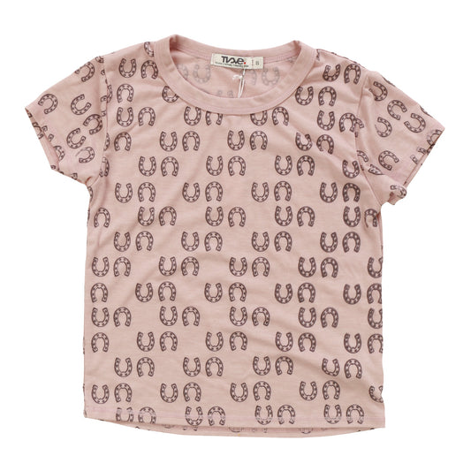 Signature Cap Sleeve Tee (Horseshoe Pattern)