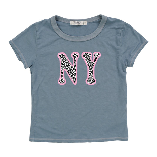 Signature Cap Sleeve Tee (NY Leopard Print)