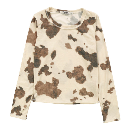 Signature Long-Sleeved Shirt (Cow Pattern)