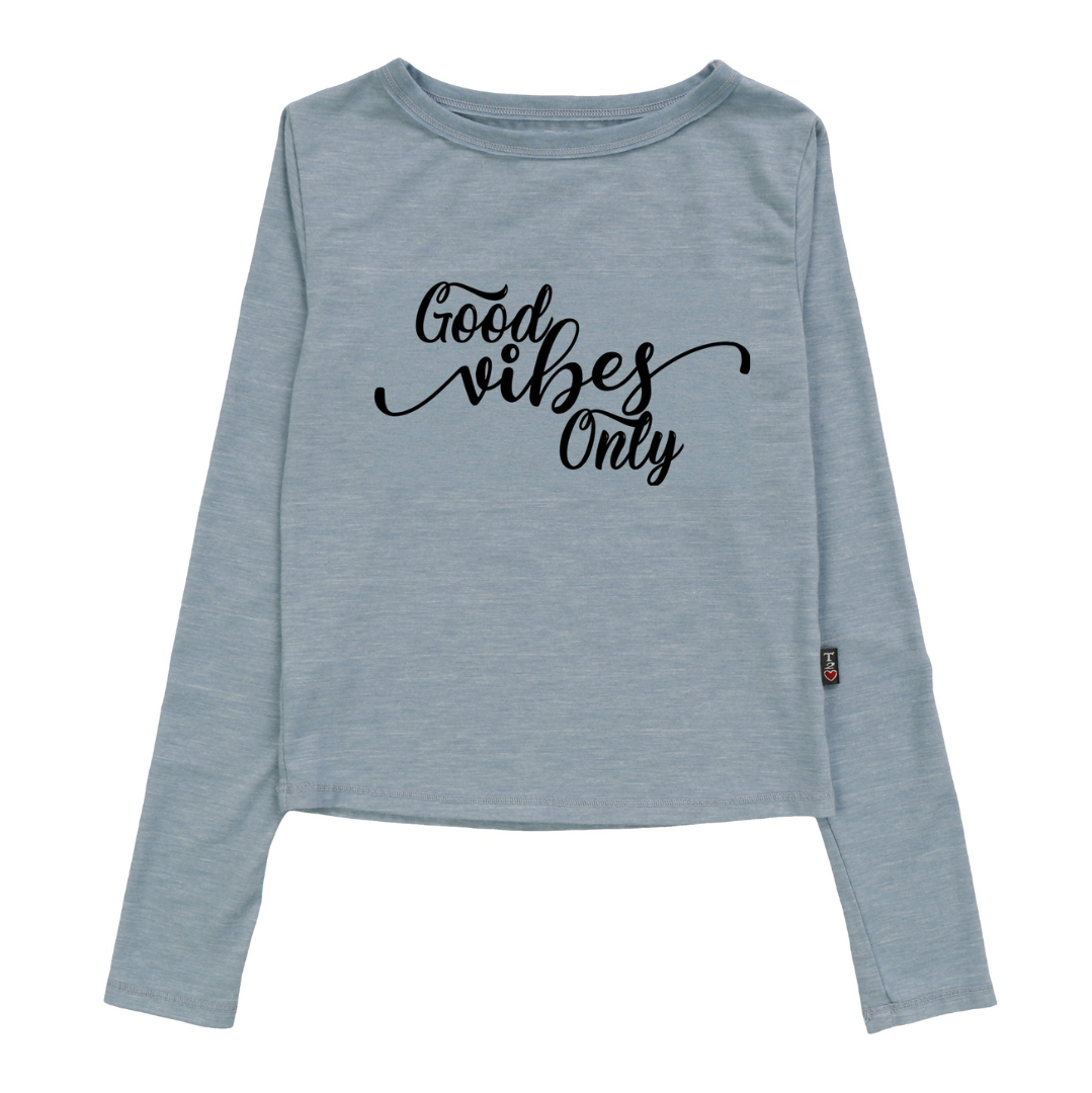 Signature Long-Sleeved Shirt ("Good Vibes Only")