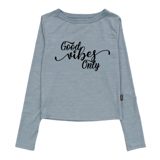Signature Long-Sleeved Shirt ("Good Vibes Only")