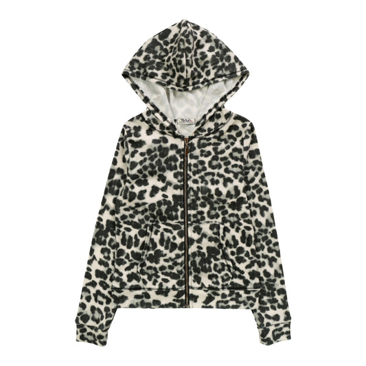 Hooded Jacket (Leopard Pattern)