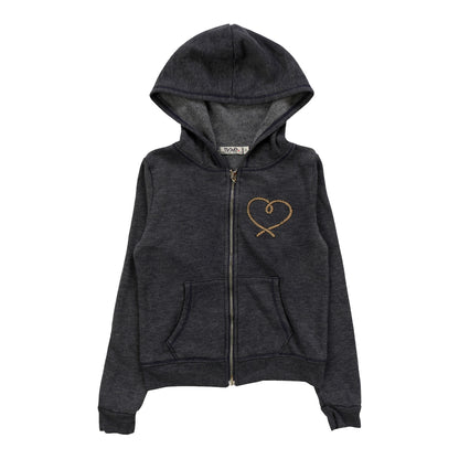 Hooded Jacket (Rope Heart Print)
