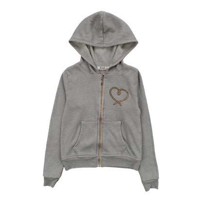 Hooded Jacket (Rope Heart Print)