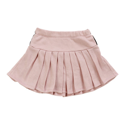 Pleated Skirt with Piping