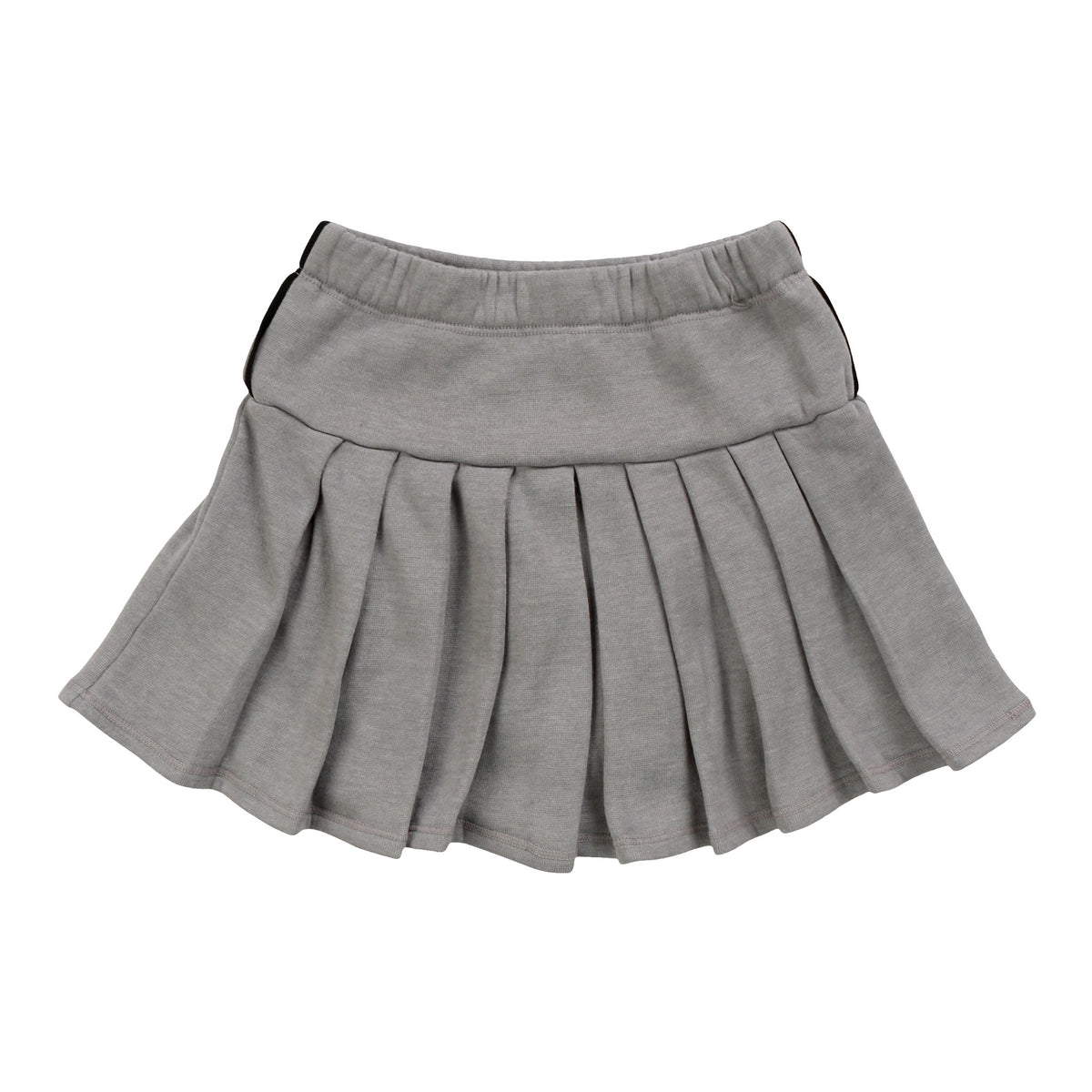 Pleated Skirt with Piping