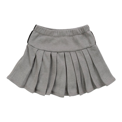 Pleated Skirt with Piping