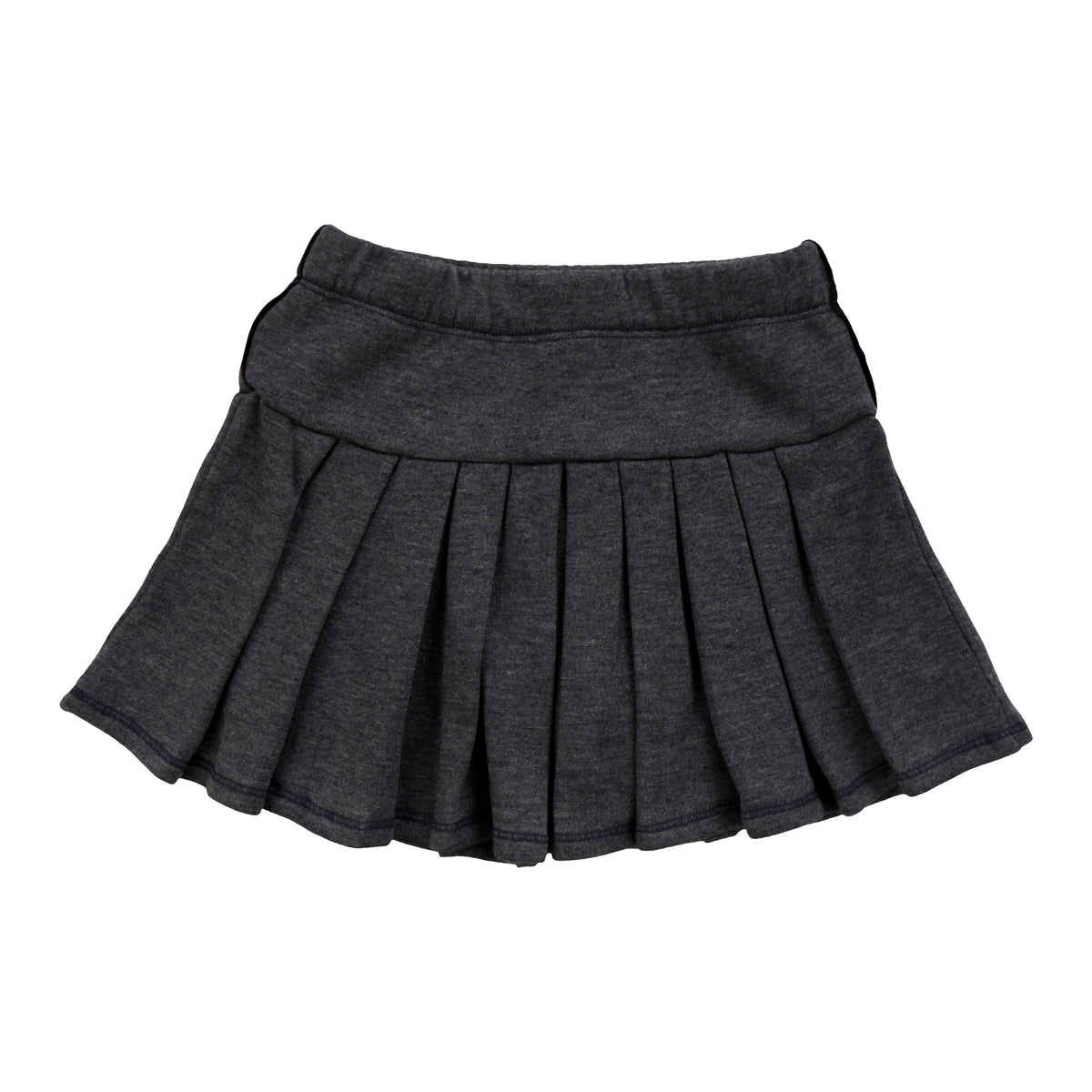 Pleated Skirt with Piping