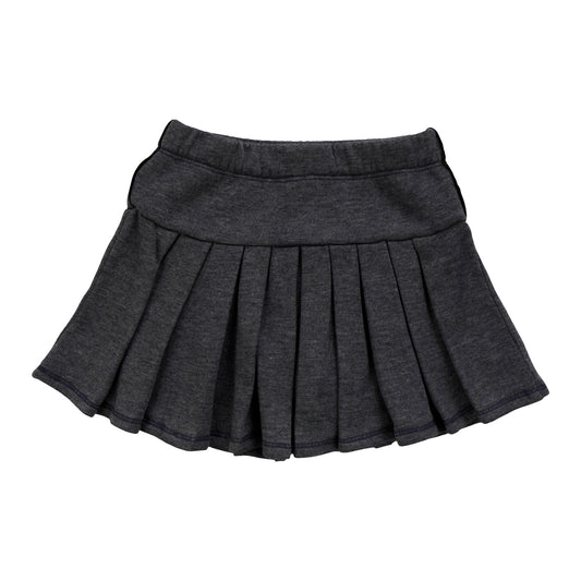 Pleated Skirt with Piping