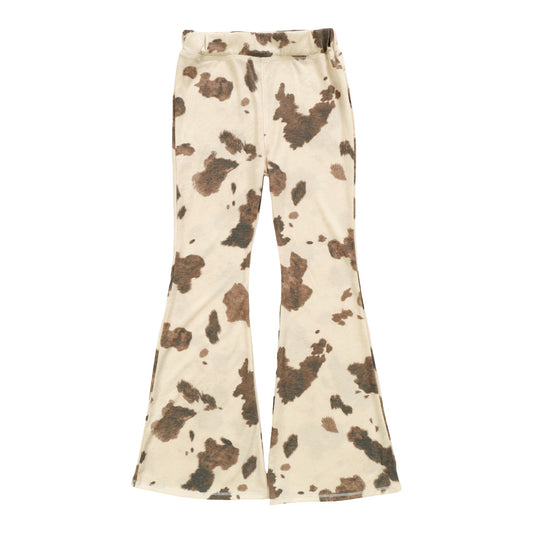 Flare Pants (Cow Pattern)