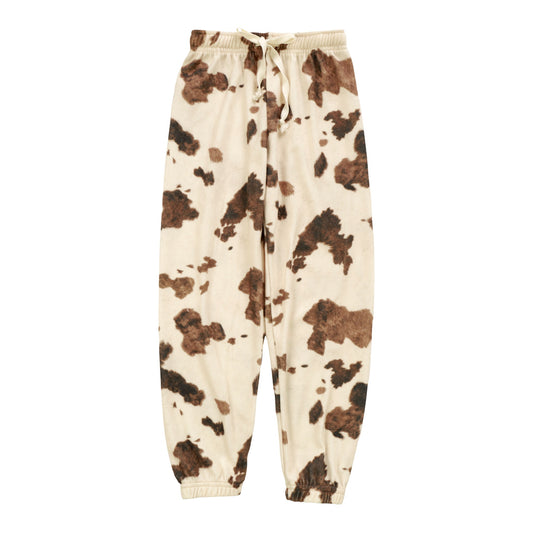 Athletic Pants (Cow Pattern)