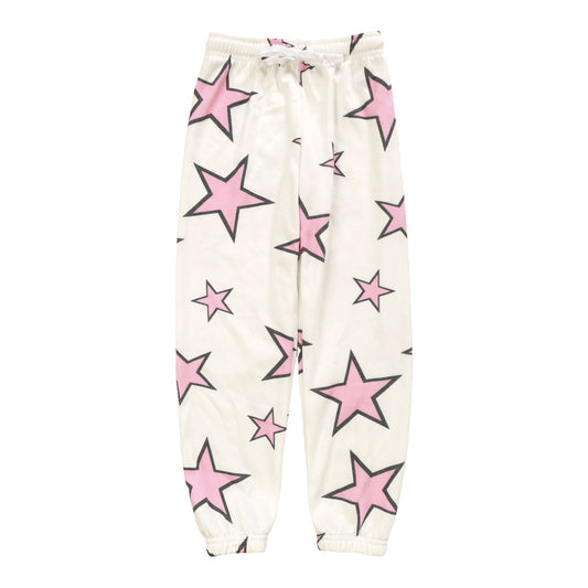 Athletic Pants (Pink Stars Pattern)
