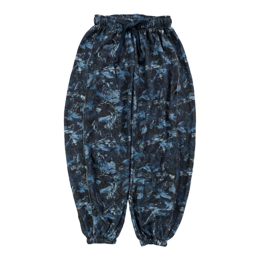 Barrel Pants (Navy Forest Pattern)