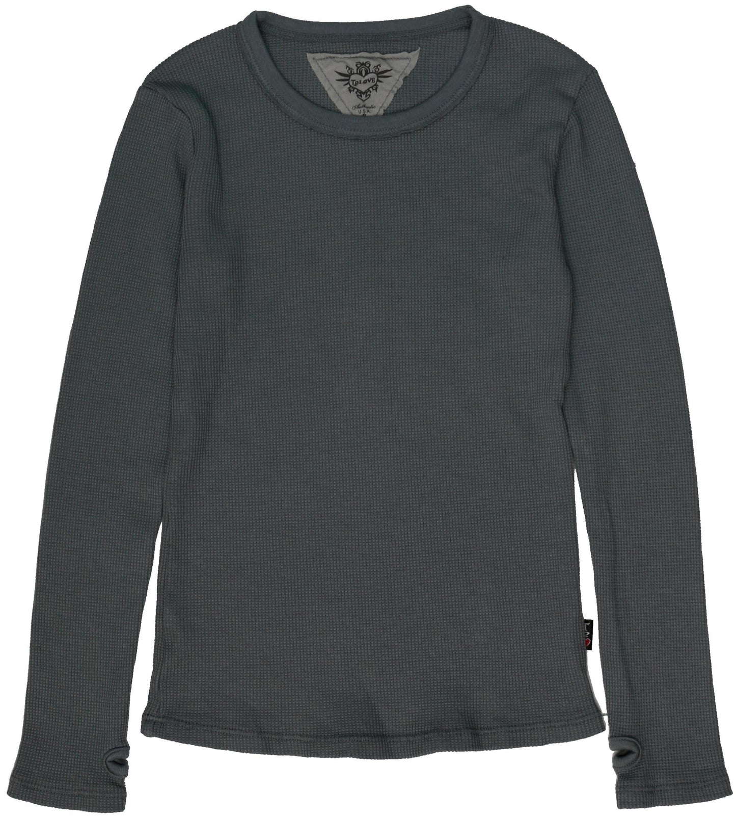 Classic Long-Sleeved Thermal Shirt with Thumbholes