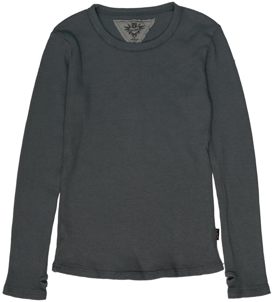 Classic Long-Sleeved Thermal Shirt with Thumbholes