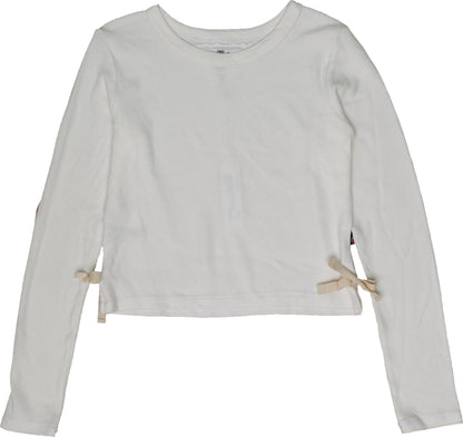 Crew-Neck Long-Sleeve with Side-Bows