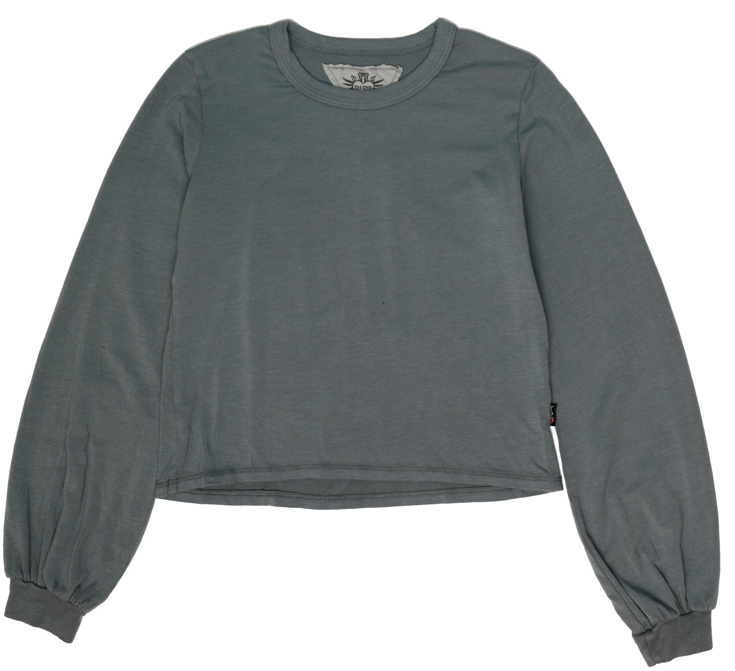 Puffy Long-Sleeve Crewneck Shirt