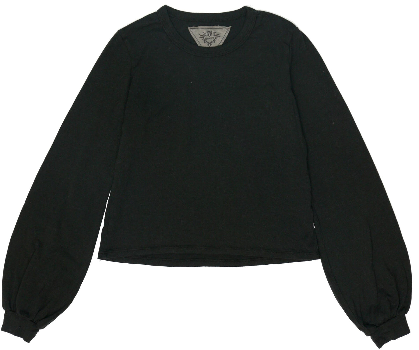 Puffy Long-Sleeve Crewneck Shirt