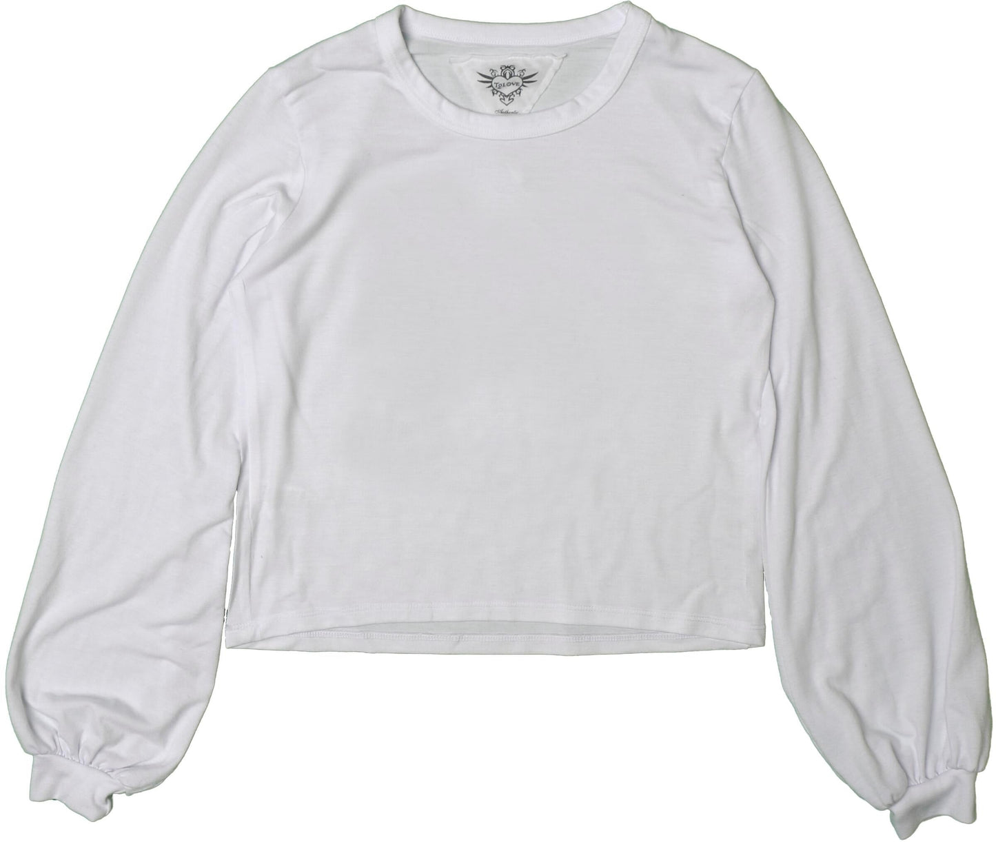 Puffy Long-Sleeve Crewneck Shirt