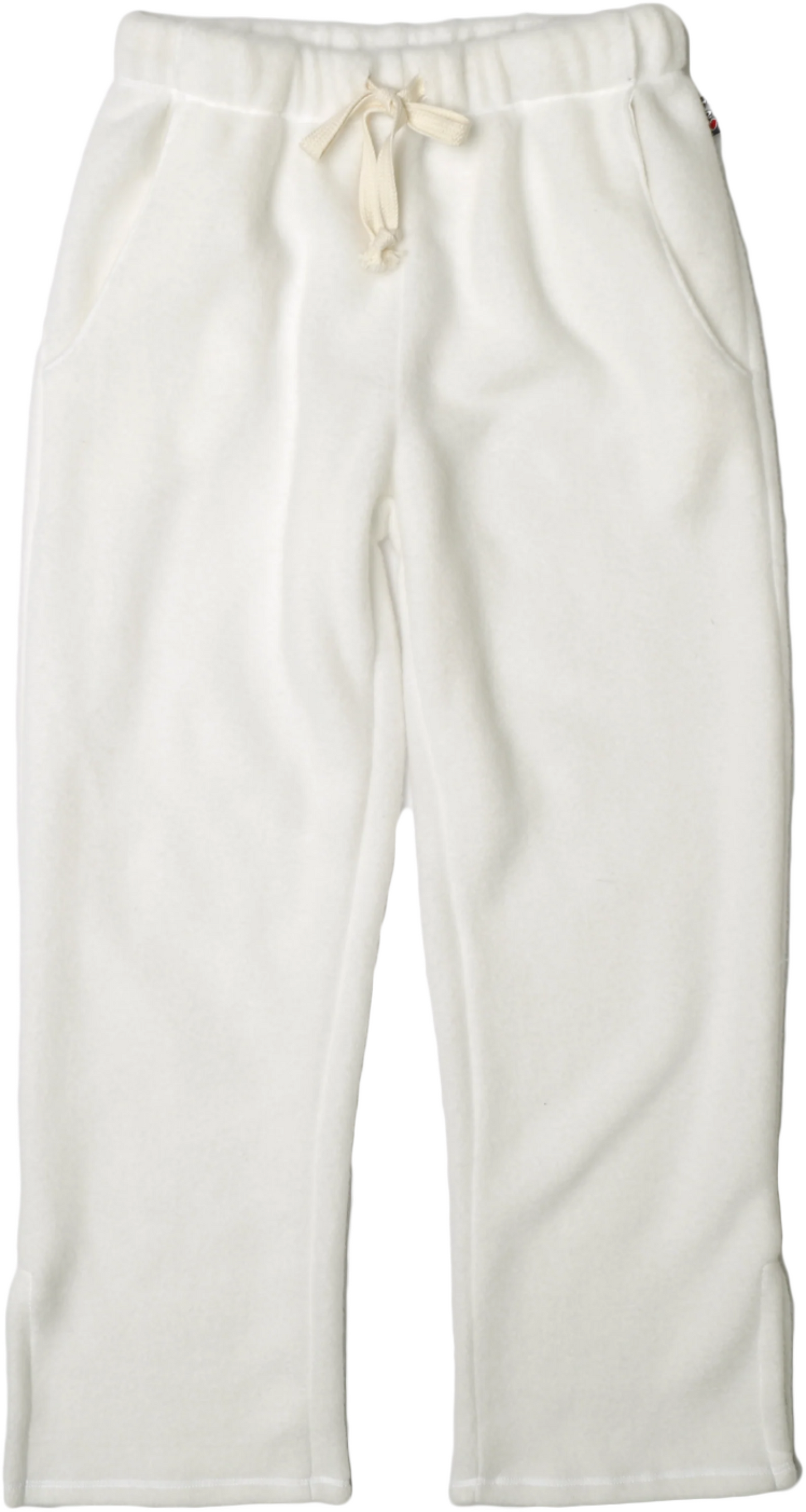 Heather Straight-Legged Pants with Side Slits