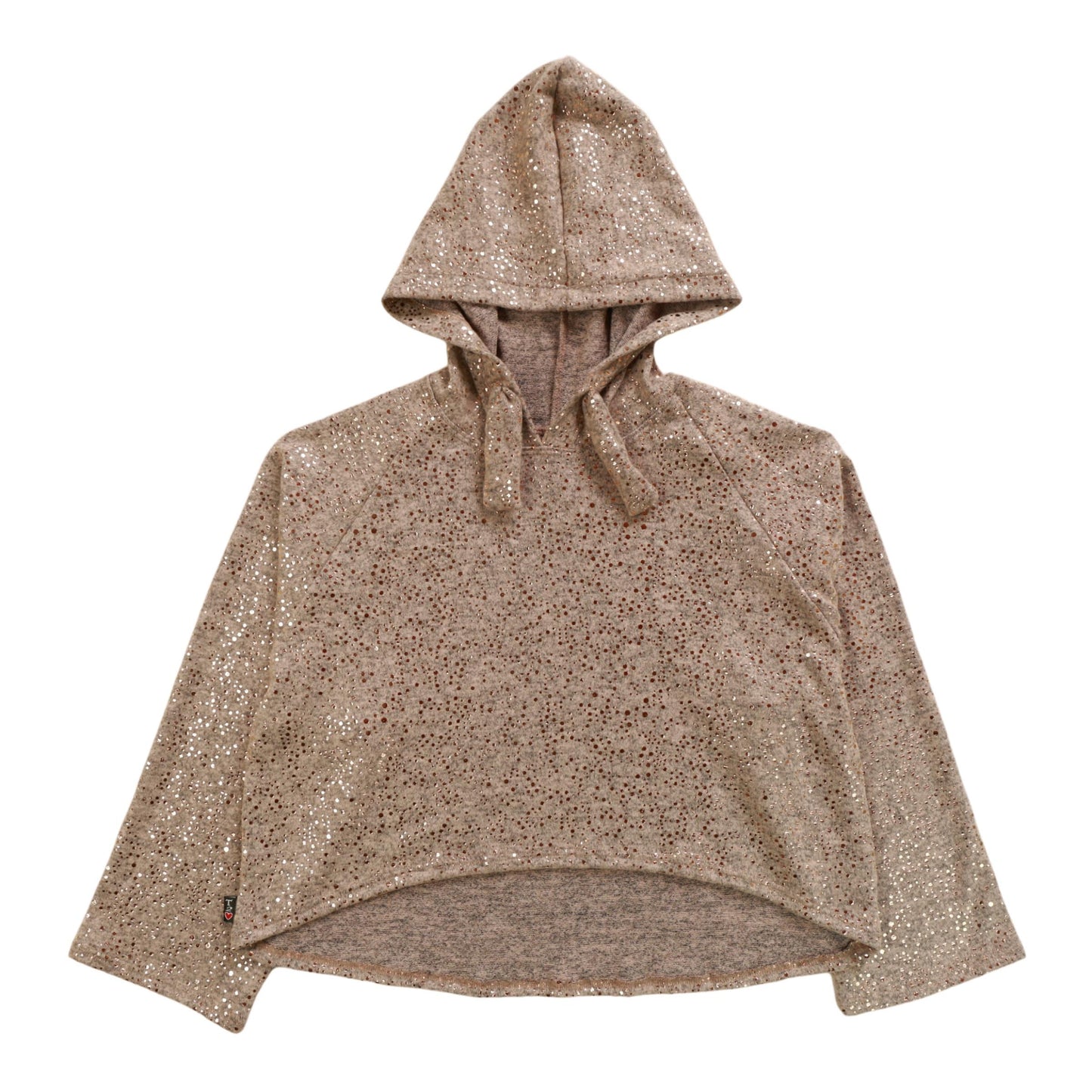 High-Low Hoodie (Rose-Gold Sequins)