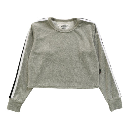 Long-Sleeved Crew with Sports Stripe