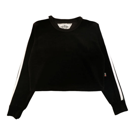 Long-Sleeved Crew with Sports Stripe