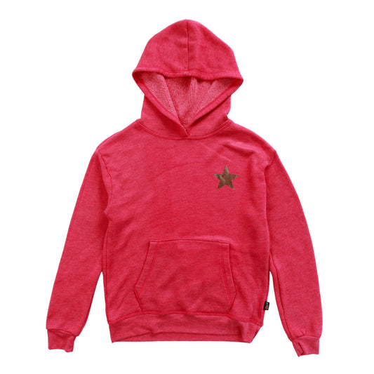 Heather Oversized Hoodie (Silver Star Print)