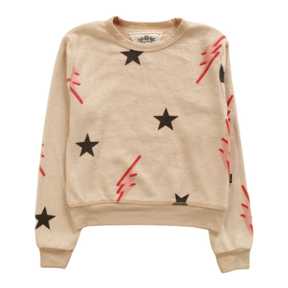 Classic Crewneck (Reversed-Fabric Stars and Bolts Pattern)