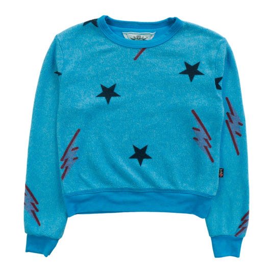 Classic Crewneck (Reversed-Fabric Stars and Bolts Pattern)