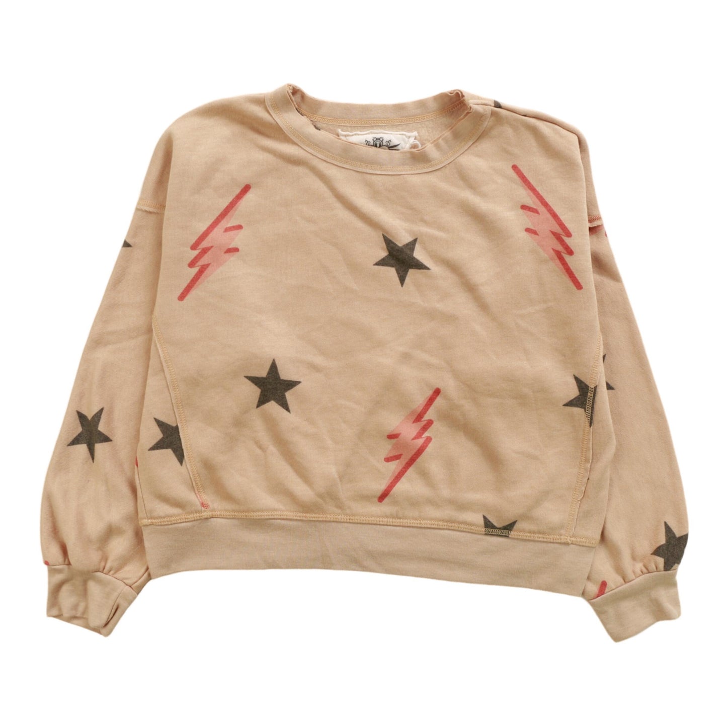 Heather Dolman Sweater Top (Stars and Bolts Pattern)