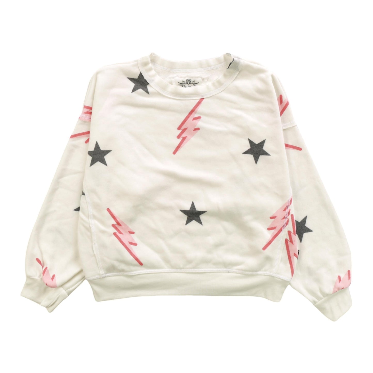 Heather Dolman Sweater Top (Stars and Bolts Pattern)